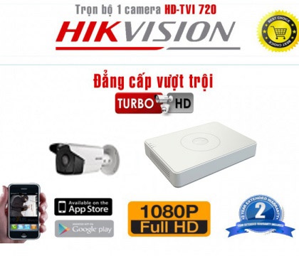 Bộ camera kho xưởng HD -TVI 720 (Led siêu sáng) giá đại lý